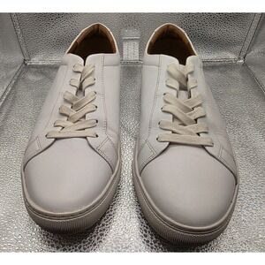 New Republic Mark McNairy Men White Leather Sneakers 12 Low Cut Minimalist